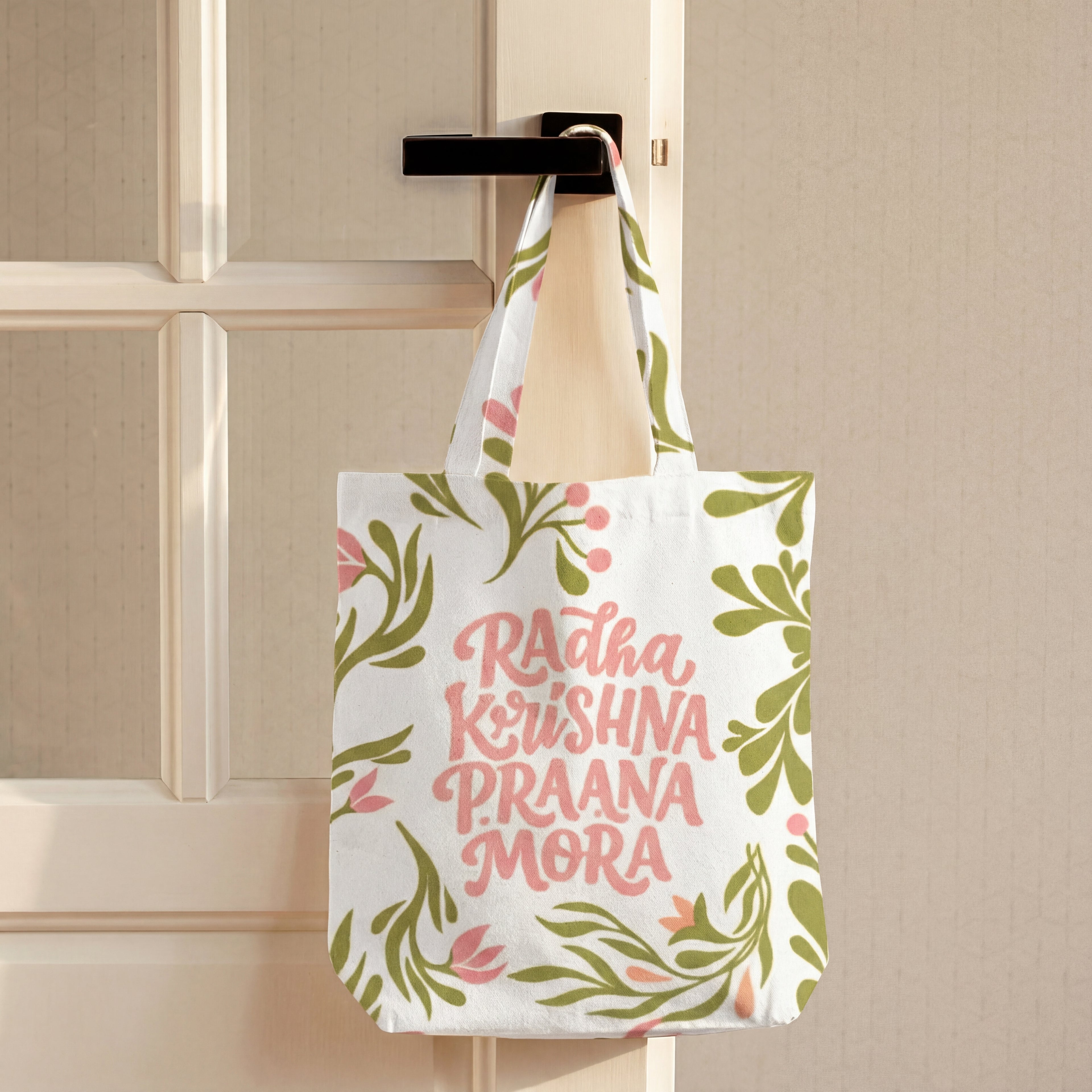 Unisex AOP Tote bag Zipper. Small